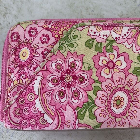 Vera Bradley Petal Pink Travel Wallet - Picture 3 of 6